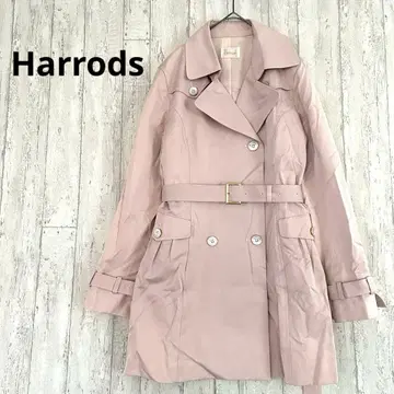 해롯 Harrods 트렌치코트 [ M ] 아우터 겉옷 벨트 핑크