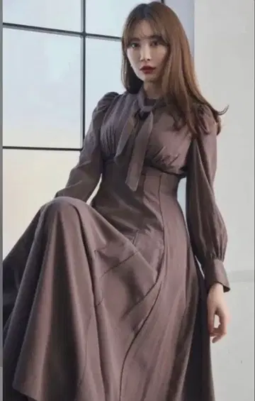 herlipto Rocco Tie Satin Dress