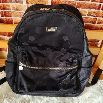 마리콴트 블랙 백팩 골드 금장 장식