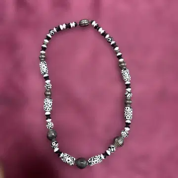 빈티지 스타일 잠자리 구슬 목걸이/램프워크 비즈 에스닉