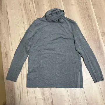 카즈유키 쿠마가이 어태치먼트 터틀넥 티셔츠 2 그레이