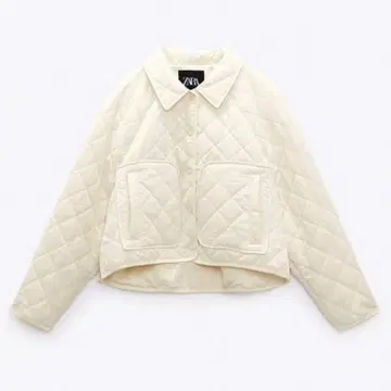 ZARA 아이보리 숏 퀼팅 자켓