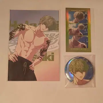 세이키 호쿠사이 한여름의 환영 캔뱃지 엽서 홀로그램 스티커 파라라이