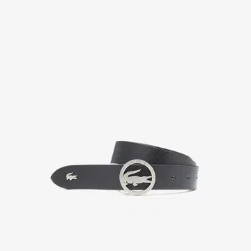 LACOSTE 실버 서클 버클 벨트 전체 길이 110cm