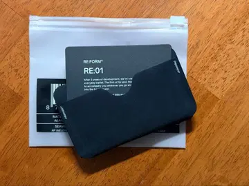 RE:FORM RE-01 블랙 코인 케이스 코인 슬리브 지갑