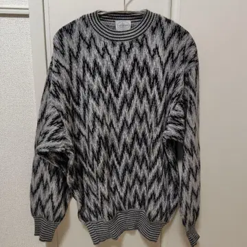 LINEA UOMO 지그재그 니트 스웨터 이탈리아제