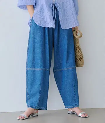 배럴 데님 팬츠
