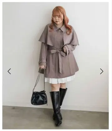 미사용 새상품 CLETTE 오리지널 케이프 칼라 미들 트렌치코트 4L