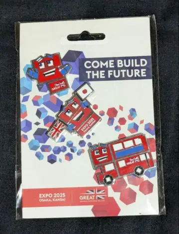 영국관 영국 파빌리온 핀 배지 3개 세트