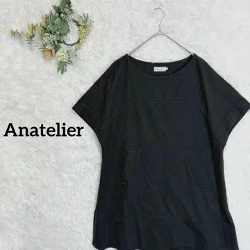 [ 아나텔리어 ] 울 95% 루즈핏 판초 스타일 튜닉 슬림 풀오버