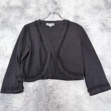 새상품급 프랑코 페라로 블랙 볼레로 가디건 2/M 포멀 겉옷