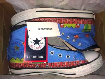 미사용 새상품 컨버스 ALL STAR 슈퍼 마리오 블루 26.5cm