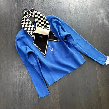 새상품 스콧 클럽 FENNEL 페넬 스톨 포함 니트 야마다야 블루