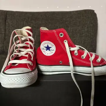 CONVERSE 하이컷 스니커즈 레드