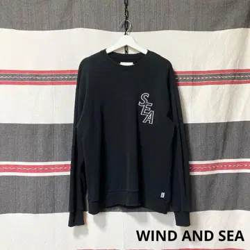 WIND AND SEA 블랙 맨투맨 M 사이즈 위드앤씨 인기