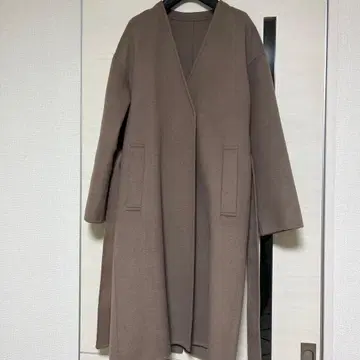 UNTITLED 브라운 롱 코트