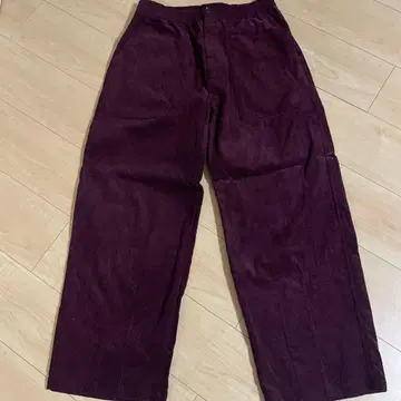 버건디 허리밴딩 팬츠 S