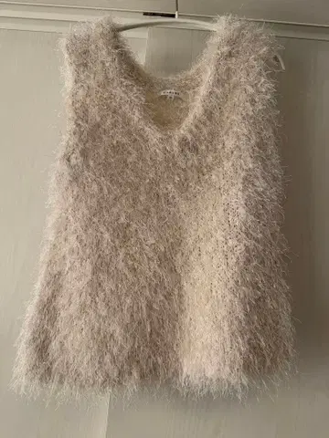 CADUNE 베이지 퍼풍 베스트 36