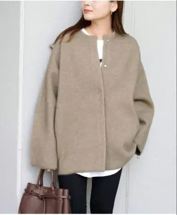 미사용 JOURNAL STANDARD 더블 페이스 코쿤 가디건