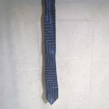 COSMO 네이비 스트라이프 넥타이