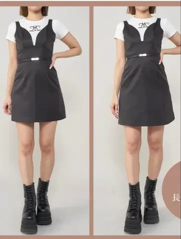 Darich 블랙 슬리브리스 미니 원피스