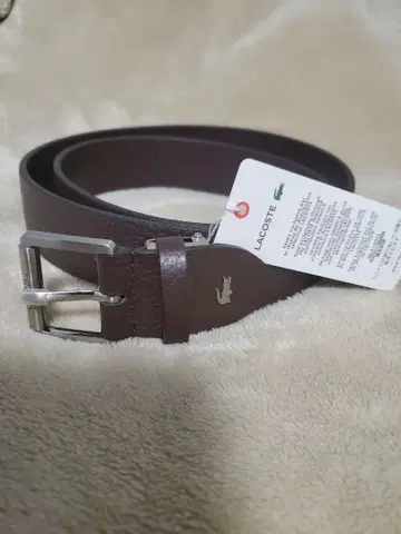 라코스테 LACOSTE 브라운 가죽 벨트 FREE 사이즈