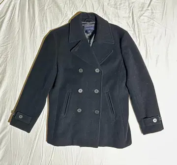 랜즈 엔드 코트 블랙 피코트