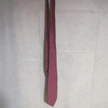 Bruno 버건디 도트 넥타이