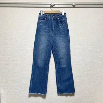 [ 새상품급 ] LOWRYS FARM 플레어 데님 밑단 프린지