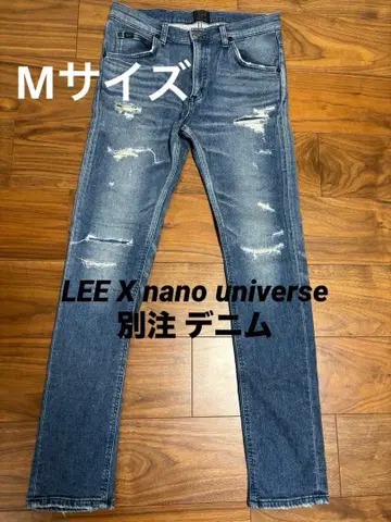 LEE x nano universe 별주 스트레치 데미지 데님 M 사이즈