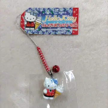 헬로키티 린도호 패밀리 목장 소프트 아이스크림 스트랩 미사용