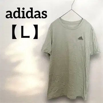 adidas [ L ] 라이트 그린 반팔 티셔츠 남성용 여성용 상의