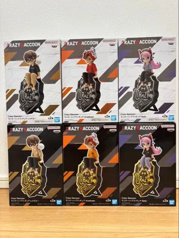 CrazyRaccoon 피규어 6체 세트