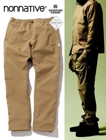 레어 nonnative 레이닝챔프 고어텍스 팬츠 베이지 2