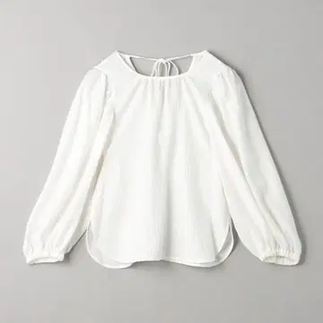 체크 자카드 백리본 블라우스 BEAUTY&YOUTH