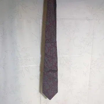 PECK & PECK 버건디 페이즐리 넥타이