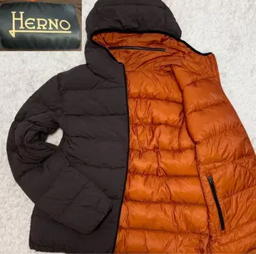 레어 XL! 52 / 새상품급 HERNO 헬로 리버서블 다운 자켓 경량