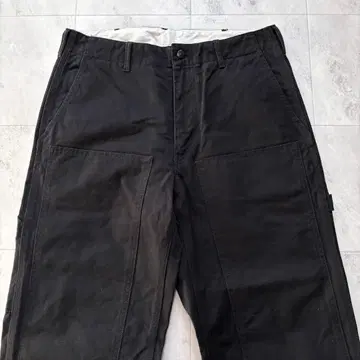 [ 초레어 ] 엔지니어드 가먼츠 더블니 페인터 덕 팬츠 블랙