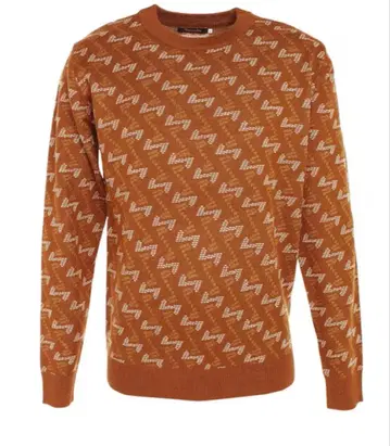 [ 선착순 레더렉션 ] 니트 스웨터 브라운 사이즈 M 지오메트릭