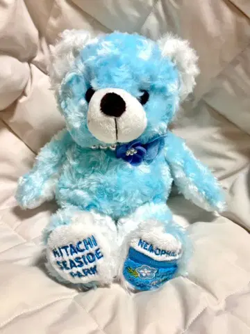지역 한정 베어 봉제 인형 국영 히타치 해변 공원 한정판 네모필라