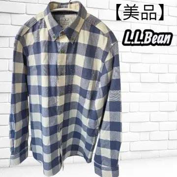 [ 새상품급 ] L.L.Bean 엘엘빈 체크 셔츠 긴팔 블루 화이트