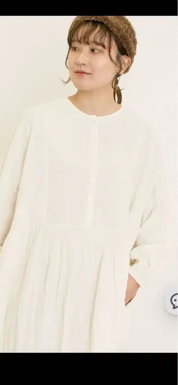 사만사 모스모스 셔링 절개 벙벙 튜닉 오프 프리 사이즈