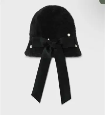 Mmeeme Bijou ribbon feather bucket hat