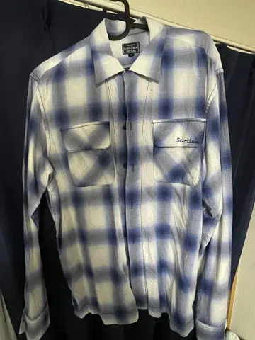 schott 옴브레 체크 셔츠