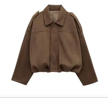 스웨이드 느낌 자켓 SHEIN 브라운