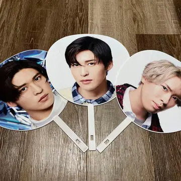 Snow Man 부채 3개 세트