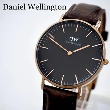 435 가동 다니엘 웰링턴 남성용 시계 36mm 블랙 브라운