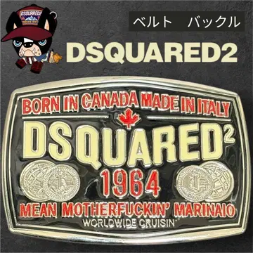 새상품급 Dsquared2 벨트 버클 1964 모델 금속 로고 대형 정품