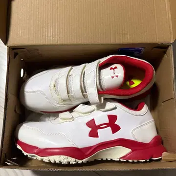 언더 아머 트레이닝 슈즈 화이트/레드