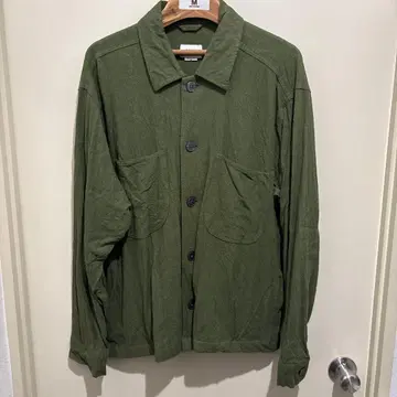 OBEY 올리브 그린 셔츠 자켓 M 사이즈 중고품